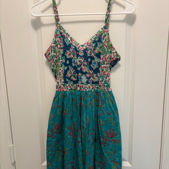 Patrons of Peace Boho Floral Spaghetti Strap Dress Size Small EUC - Picture 3 of 8